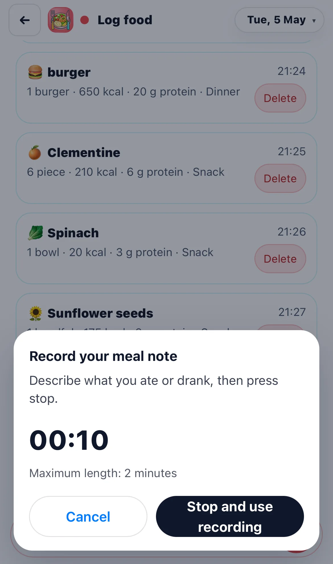 Capture food in the way the moment allows.